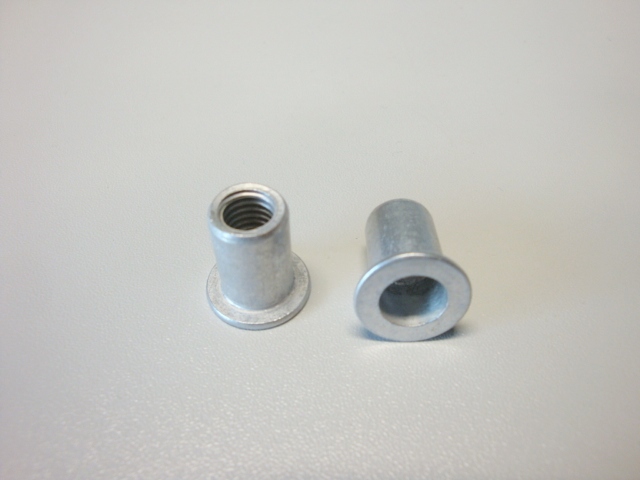 m8 Flat head knurled insert nut